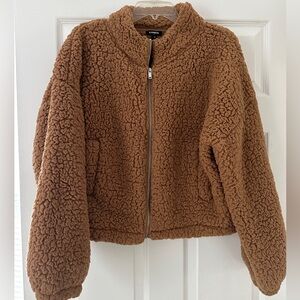 Express Sherpa zippered jacket size medium